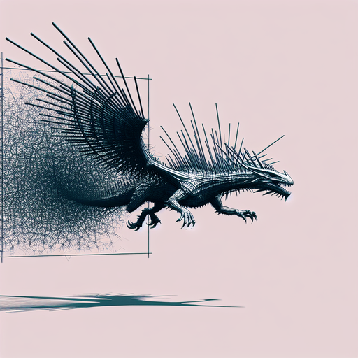 Flying dinosaur with spikes.
Single Game Texture.  In-Game asset.  2d.  Blank background.  High contrast.  No shadows