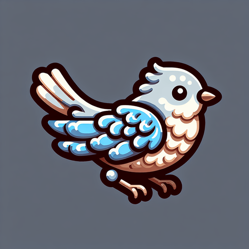 Make a 🐦.
Single Game Texture. In-Game asset. 2d. Blank background. High contrast. No shadows.