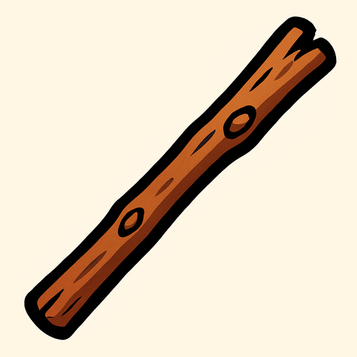 Stick.
In-Game asset.  2d.  High contrast.  No shadows