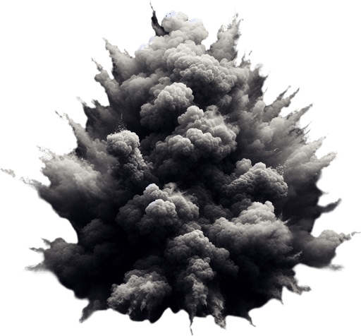 explosion smoke
Single Game Texture. In-Game asset. 2d. Blank background. High contrast. No shadows.