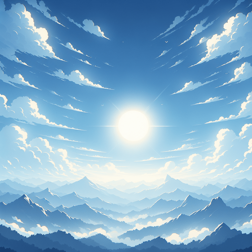Sky.
Single Game Texture. In-Game asset. 2d. Blank background. High contrast. No shadows.