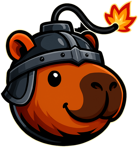 Quitale la espada. Ahora has una bomba con la forma del capibara y su cabeza.