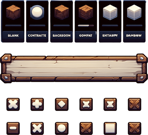 empty horizontal bar
Single Game Texture.  In-Game asset.  2d.  Blank background.  High contrast.  No shadows