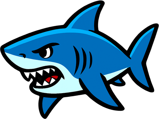 Tiburón.
In-Game asset.  2d.  High contrast.  No shadows