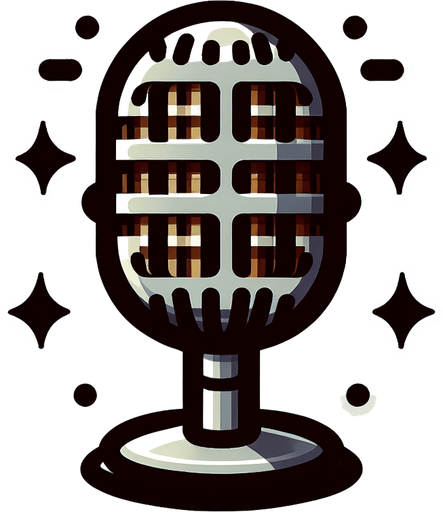 Cartoon classical microphone.
Single Game Texture.  In-Game asset.  2d.  Blank background.  High contrast.  No shadows