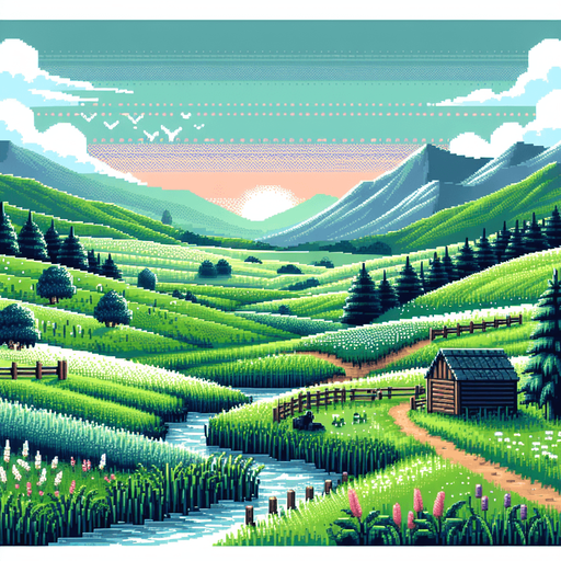 country side landscape.
video game style