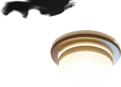 fehér fényű mennyezeti lámpa.