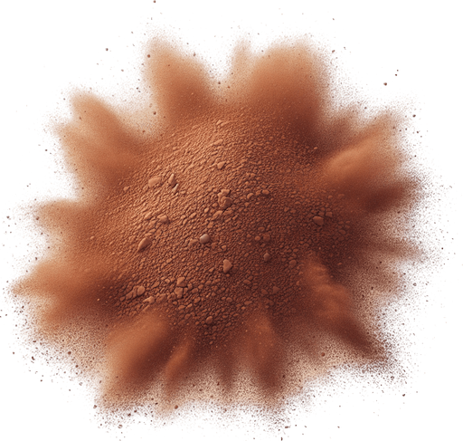 a single brown dust particle.
Single Game Texture. In-Game asset. 2d. Blank background. High contrast. No shadows.