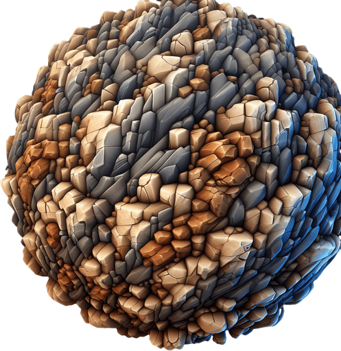 Stone islands of worlds imagination, background, mixed theme, stones_light stones_dark stones_brown stones, mountains..
Single Game Texture. In-Game asset. 2d. Blank background. High contrast. No shadows.