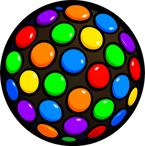 Super colorbomb gem.
In-Game asset.  2d.  High contrast.  No shadows