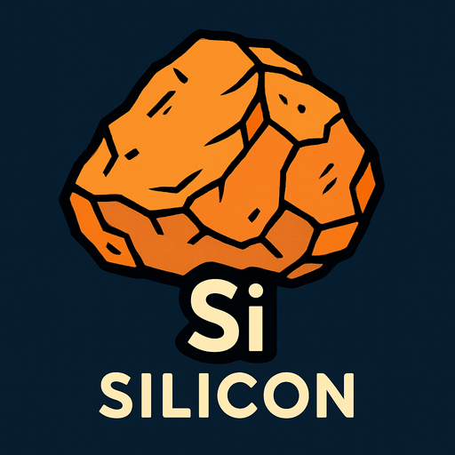Silicon.
In-Game asset.  2d.  High contrast.  No shadows