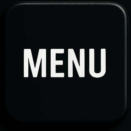 REPLACE THE PENCIL WITH WHITE MENU TEXT