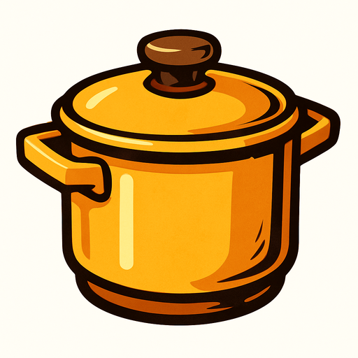 Tencere.
In-Game asset.  2d.  High contrast.  No shadows