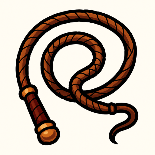 whip.
In-Game asset.  2d.  High contrast.  No shadows