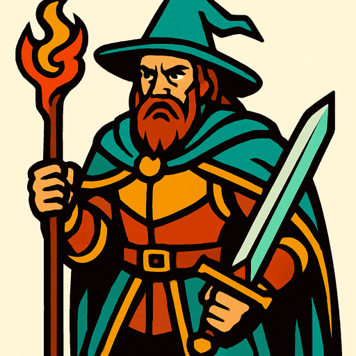 Bir büyücü ama erkek ve barışçıl bir savaşçı ama artık intikam arıyor.
In-Game asset.  2d.  High contrast.  No shadows