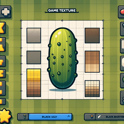 Pickles.
Single Game Texture. In-Game asset. 2d. Blank background. High contrast. No shadows.