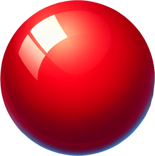 red ball.
Single Game Texture. In-Game asset. 2d. Blank background. High contrast. No shadows.