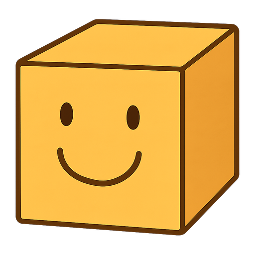 cube. No background. Transparent background. Blank background. No shadows. 2d. In-Game asset. flat