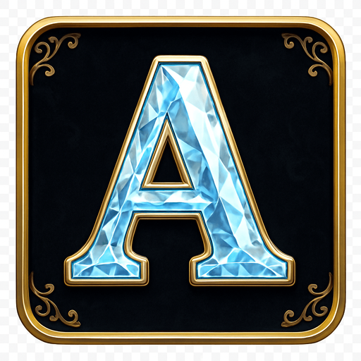 Crea un asset de fondo para el símbolo 'A' de Megaways (Diamante Brillante).
Un panel cuadrado o ligeramente redondeado. Fondo de terciopelo oscuro (negro o azul noche) o un metal pulido muy oscuro. Borde elegante dorado o plateado. Puede tener un patrón sutil de filigrana de casino en las esquinas. Debe ser un fondo neutro pero lujoso para que el diamante resalte. Fondo transparente.
In-Game asset.  2d.  High contrast.  No shadows