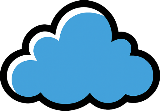 cloud image.
In-Game asset.  2d.  High contrast.  No shadows