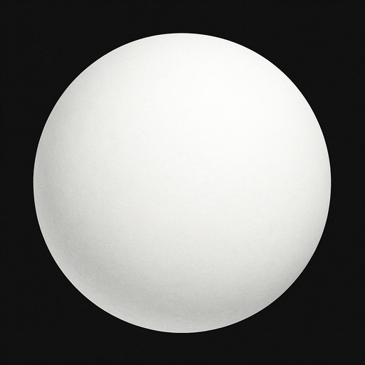 white realistic sphere.
In-Game asset.  2d.  High contrast.  No shadows