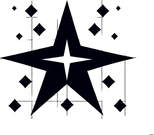 Star.
Single Game Texture.  In-Game asset.  2d.  Blank background.  High contrast.  No shadows. 3d