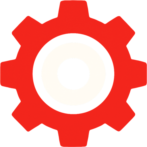 Settings icon.
In-Game asset.  2d.  High contrast.  No shadows