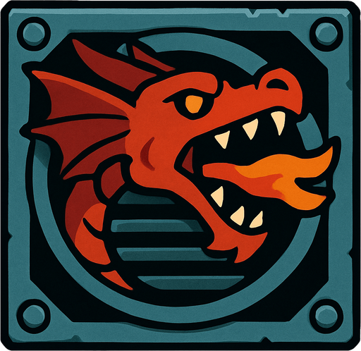 Dragon vent.
In-Game asset.  2d.  High contrast.  No shadows