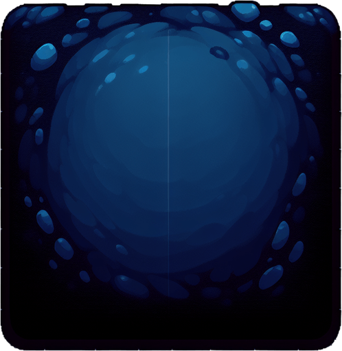 A dark blue rectangle background with rounded edges to place text on top of for a menu..
Single Game Texture. In-Game asset. 2d. Blank background. High contrast. No shadows.