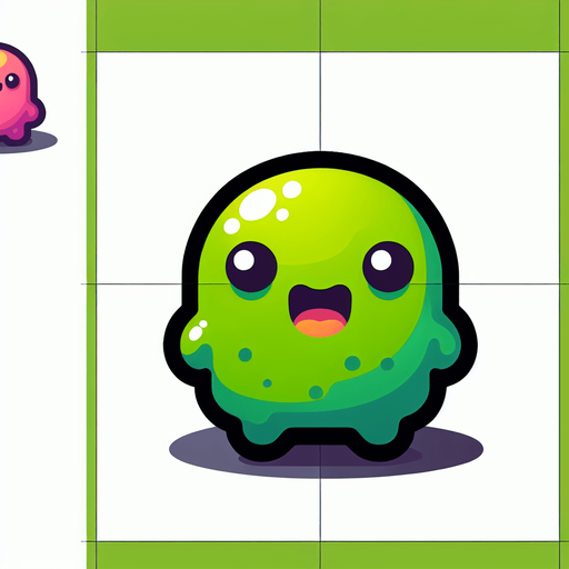 Slime Hero, Single Game Texture. In-Game asset. 2d. High contrast. No shadows..
Single Game Texture. In-Game asset. 2d. Blank background. High contrast. No shadows.