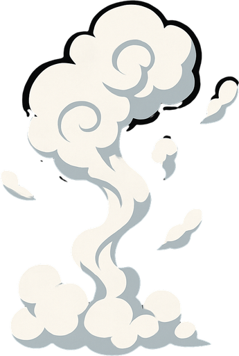 white smoke look on top.
In-Game asset.  2d.  High contrast.  No shadows