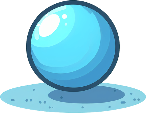 cartoon light blue circle.
Single Game Texture. In-Game asset. 2d. Blank background. High contrast. No shadows.