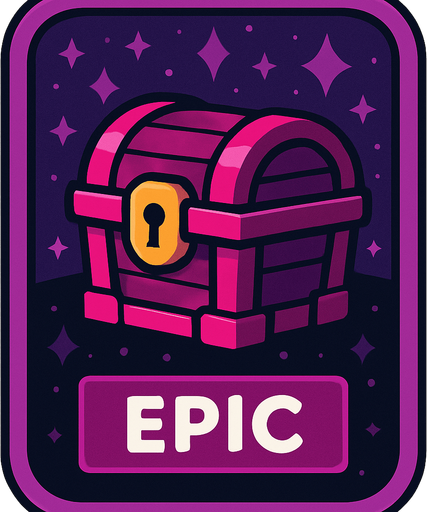 epic card.
In-Game asset.  2d.  High contrast.  No shadows