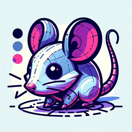 mouse.
Single Game Texture. In-Game asset. 2d. Blank background. High contrast. No shadows.