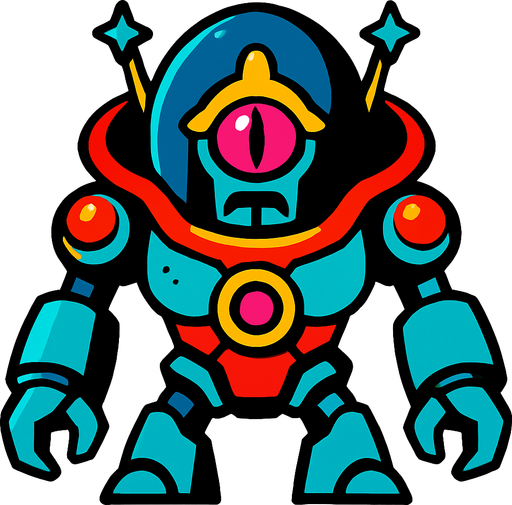 Boss espacial.
In-Game asset.  2d.  High contrast.  No shadows
