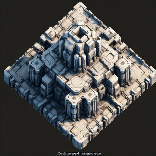 top down defend scifi strong hold.
Single Game Texture.  In-Game asset.  2d.  Blank background.  High contrast.  No shadows