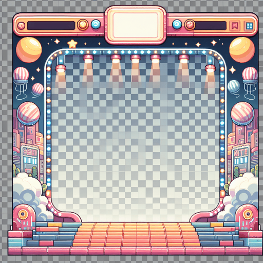 Flappy Bird Game Background.
Single Game Texture. In-Game asset. 2d. Blank background. High contrast. No shadows.