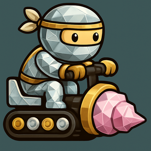 Same ninja character, with pack of colors silver,gold,diamond,pink crystal