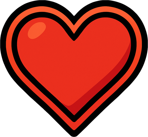 Kalp.
In-Game asset.  2d.  High contrast.  No shadows