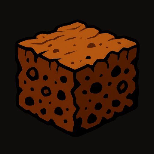 soil.
In-Game asset.  2d.  High contrast.  No shadows