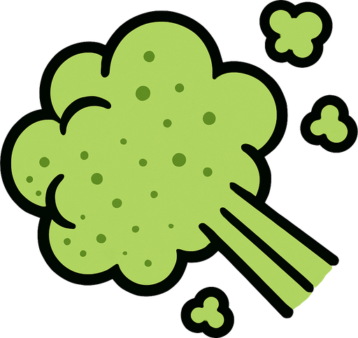 Fart cloud.
In-Game asset.  2d.  High contrast.  No shadows