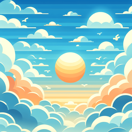 "A 2D digital illustration of a bright, cartoony sky background for a mobile archery game. The sky is a soft gradient from light blue at the top to pale near the horizon. Include fluffy white clouds scattered naturally. Style is flat, colorful, and minimal—perfect for a fun, casual game. No sun or dramatic lighting. Resolution: 1920x1080. Seamless and loopable edges. Transparent-free, clean background.".
Single Game Texture.  In-Game asset.  2d.  Blank background.  High contrast.  No shadows