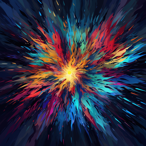 Multi color chaotic noise, primary colors. Rays from the center. Darker center
Single Game Texture. In-Game asset. 2d. Pixelart. Low detail. High contrast.