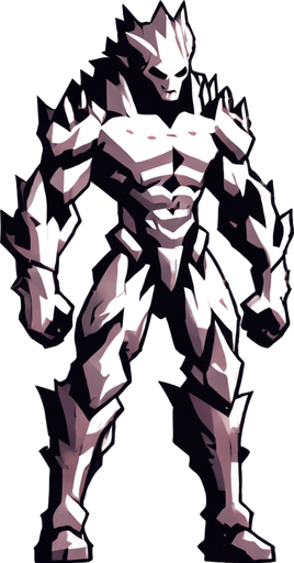 Make his whole body look destroyed.