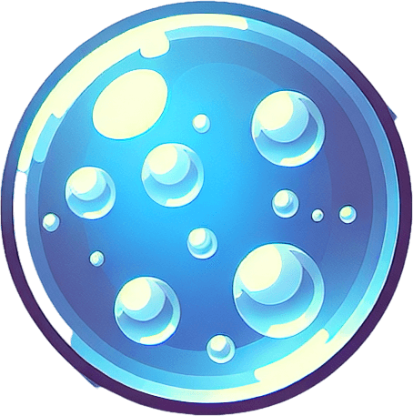 Bubble wrap bubble.
Single Game Texture.  In-Game asset.  2d.  Blank background.  High contrast.  No shadows