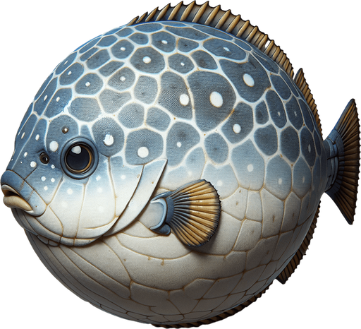 a realistic sunfish.
Single Game Texture. In-Game asset. 2d. Blank background. High contrast. No shadows.