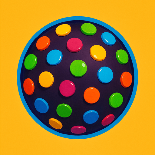 Super colorbomb gem.
In-Game asset.  2d.  High contrast.  No shadows