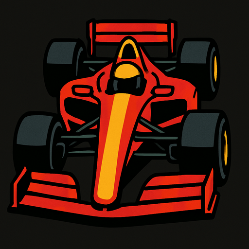 F1 car.
In-Game asset.  2d.  High contrast.  No shadows