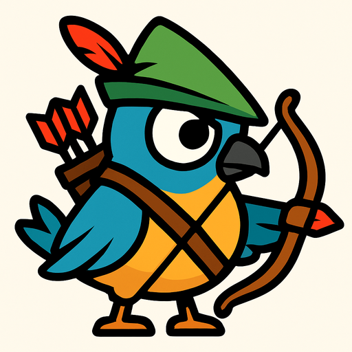2d Archer bird eye.
In-Game asset.  2d.  High contrast.  No shadows