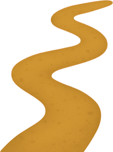 Un camino de tierra lineless